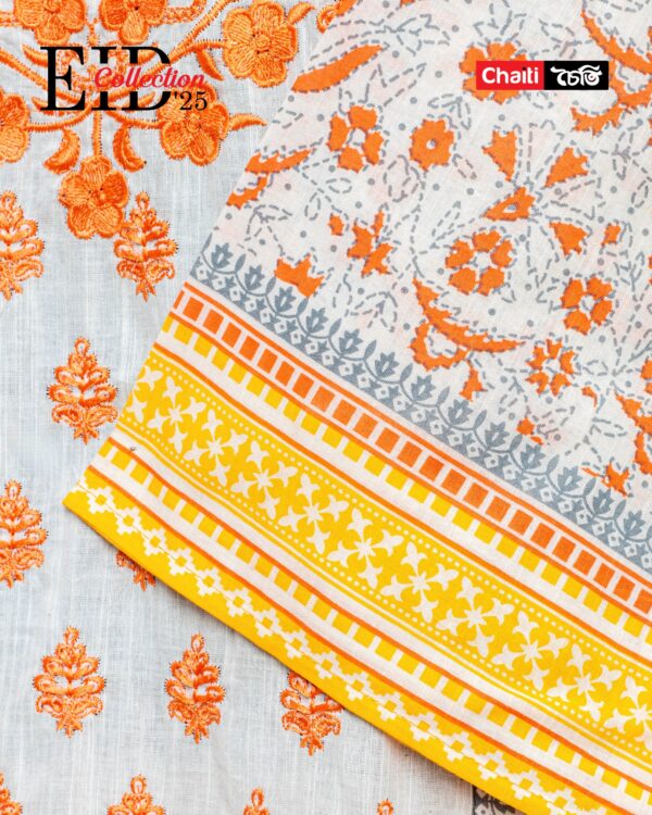 Twilight Embroidered Loom Cotton Three Piece - Image 3