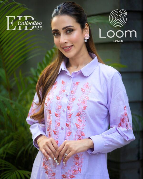 Loom's Exclusively Woven Cotton Two Piece- Viola - Image 3