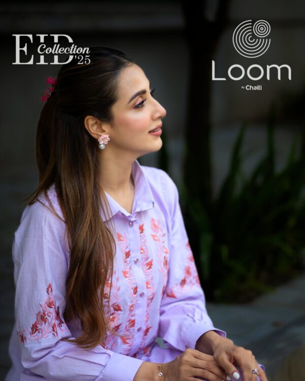 Loom's Exclusively Woven Cotton Two Piece- Viola - Image 2