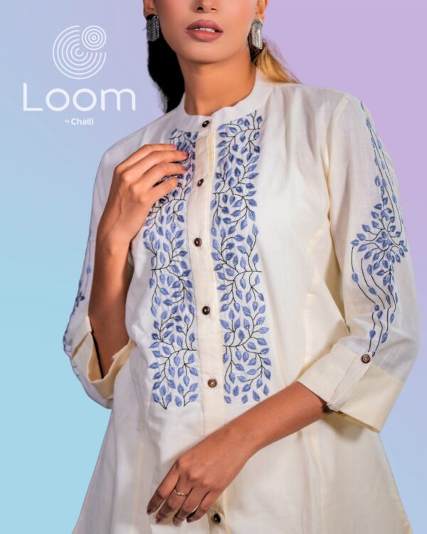 Loom's Hand Embroidered Trendy One Piece- Sky Garden - Image 2