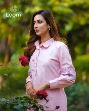 Loom's Exclusively Woven Cotton Two Piece- Pink
