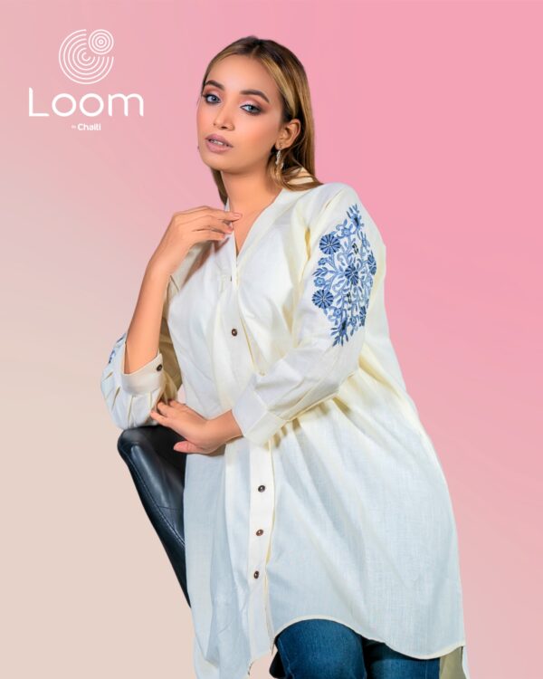 Loom's Hand Embroidered Trendy One Piece- Diamond - Image 4
